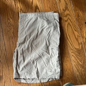 Reebok Gray Cargo Shorts with Elastic Waistband